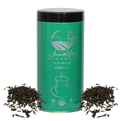 چای سبز قلمی ارگانیک دارامان - ۴۵۰ گرمی