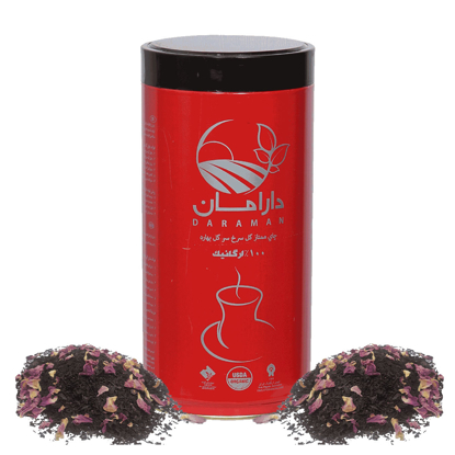 چای ارگانیک گل سرخ قلمی دارامان - ۴۵۰ گرمی