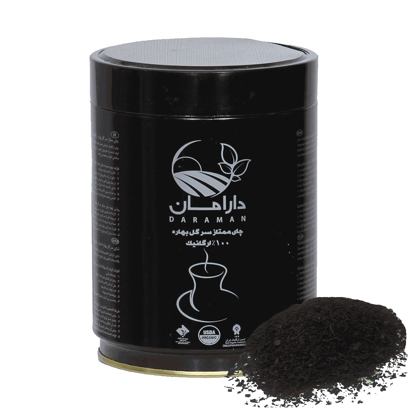 چای سیاه ممتاز سرگل بهاره ارگانیک دارامان - ۲۵۰ گرمی