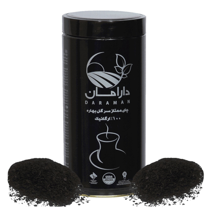 چای سیاه ممتاز سرگل بهاره ارگانیک دارامان - ۴۵۰ گرمی