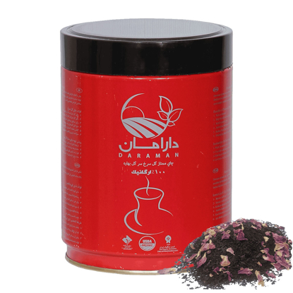 چای ممتاز گل سرخ ارگانیک دارامان - ۲۵۰ گرمی